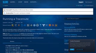 Running a Traceroute - Blizzard Support - Blizzard Entertainment