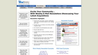 Newsletter - Wowbrary for Libraries
