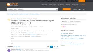 How to connect to Wowza Streaming Engine Manager over HTTPS ...