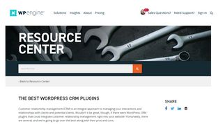 Best CRM Plugins for WordPress | WP Engine®