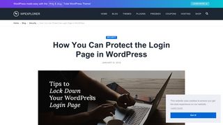 How You Can Protect the Login Page in WordPress - WPExplorer