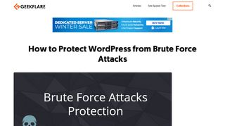 How to Protect WordPress from Brute Force Attacks - Geekflare