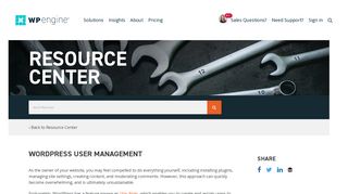 How To: WordPress User Management | WP Engine®