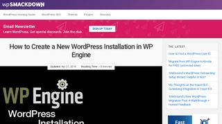 How to Create a New WordPress Installation in WP Engine - WP ...