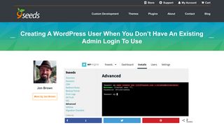 Creating a WordPress User when you don't have an existing admin ...