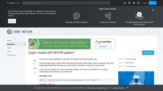 c# - Login modal with MVVM pattern - Code Review Stack Exchange