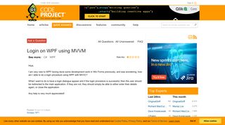 Login on WPF using MVVM - CodeProject