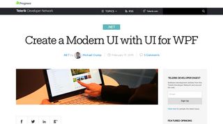 Create a Modern UI with UI for WPF - - Telerik Developer Network