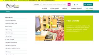 Your Library | Waterloo Public Library