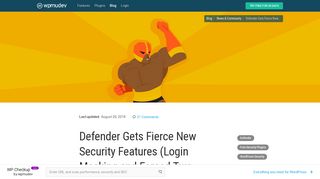 Defender Gets Fierce New Security Features (Login ... - WPMU Dev
