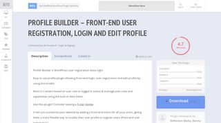Profile Builder – front-end user registration, login and edit profile | WP ...