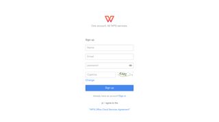 Sign up - WPS account