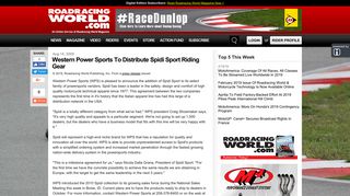 Western Power Sports To Distribute Spidi Sport Riding Gear