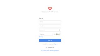 Sign up - WPS account - WPS Office