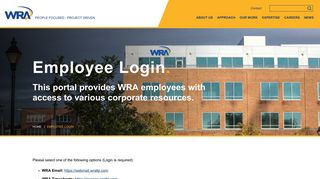 Employee Login | WRA