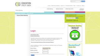 Education Credit Union - Online Banking