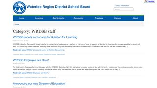 WRDSB staff (Waterloo Region District School Board)