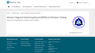 Western Regional Examining Board (WREB) :: Pearson VUE