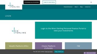 Login - Wren Sterling | Financial Adviser Services