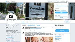 Wrentham Cooperative Bank (@WrenthamCoop) | Twitter