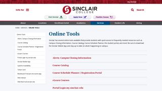 Online Tools - Sinclair Community College