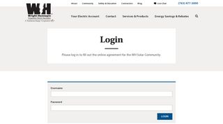 Login | Wright-Hennepin Electric