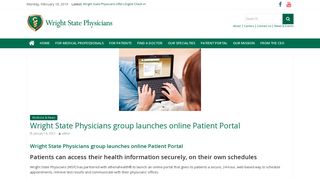 Wright State Physicians group launches online Patient Portal – Wright ...