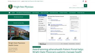 Award-winning athenahealth Patient Portal helps Wright State ...