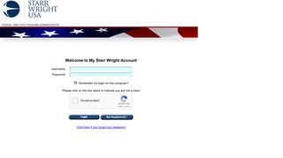 Starr Wright USA-My Starr Wright Account