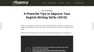 6 Powerful Tips to Improve Your English Writing Skills (2018) | To ...