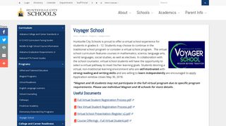 Voyager School | Huntsville City Schools