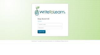 Write To Learn Teacher Login