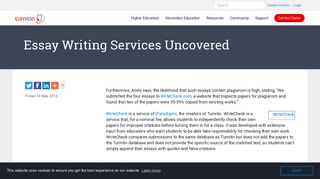 Essay Writing Services Uncovered | Turnitin