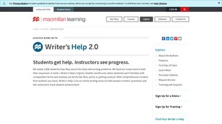 Writer's Help - Macmillan Learning
