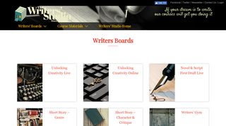 Writers' Board – The Writers' Studio