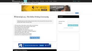 WritersCafe.org | The Online Writing Community
