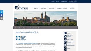Easier Way to Log In to WRLC | Georgetown University Library