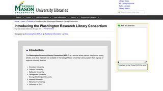 Introducing the Washington Research Library Consortium ...
