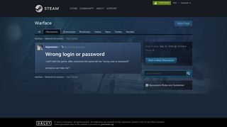 Wrong login or password :: Warface General Discussions