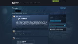 Login Problem :: Warface General Discussions - Steam Community