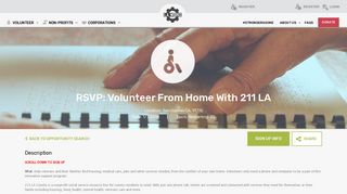 L.A. Works | RSVP: Volunteer From Home With 211 LA