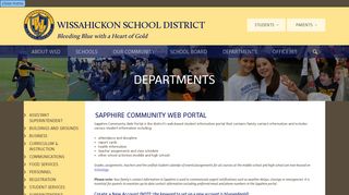 Sapphire Community Web Portal - Wissahickon School District