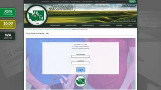 WSGA Apparel - Member Login | Washington State Golf Association