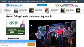 Gaston College's radio station wins top awards
