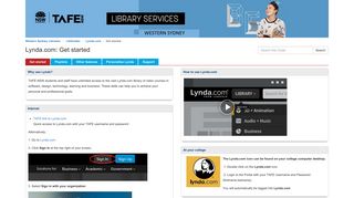 Get started - Lynda.com - LibGuides at Western Sydney Institute