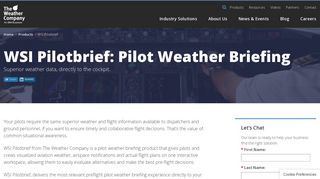 WSI Pilotbrief: Pilot Weather Briefing | The Weather Company