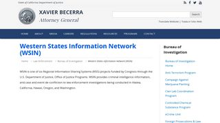 Western States Information Network (WSIN) | State of California ...