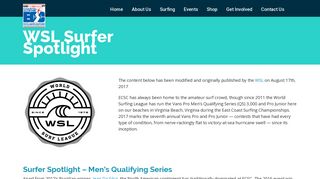 WSL Surfer Spotlight – East Coast Surfing Championships