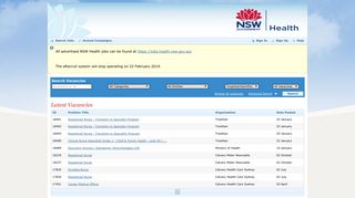 NSW Health Online Recruitment System - Mercury HR Platform