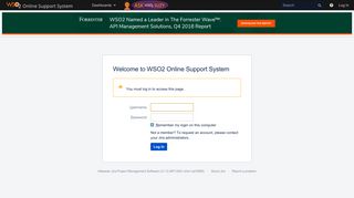 Welcome to WSO2 Online Support System - Log in - WSO2 Online ...
